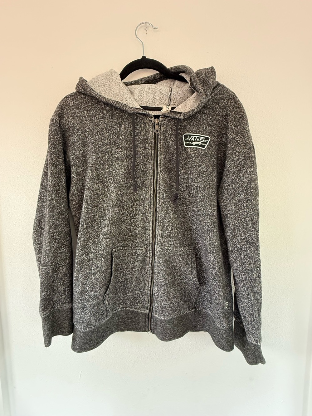 Vans Black and Gray Hoodie size M